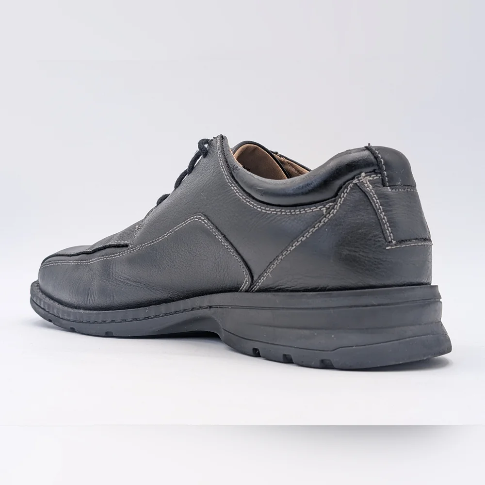 DOCKERS ProStyle Men's 11M Derby Oxford Black Leather Shoes Lace Up